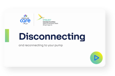 How to temporarily disconnect and reconnect to your pump